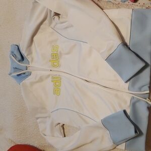 Adidas zipped front soccer jacket,